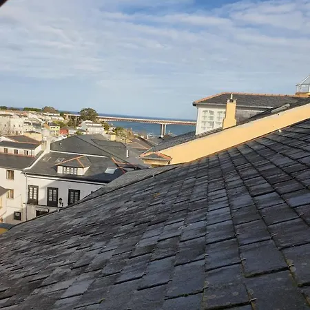 Atico Cine Colon Apartment Ribadeo Exterior photo